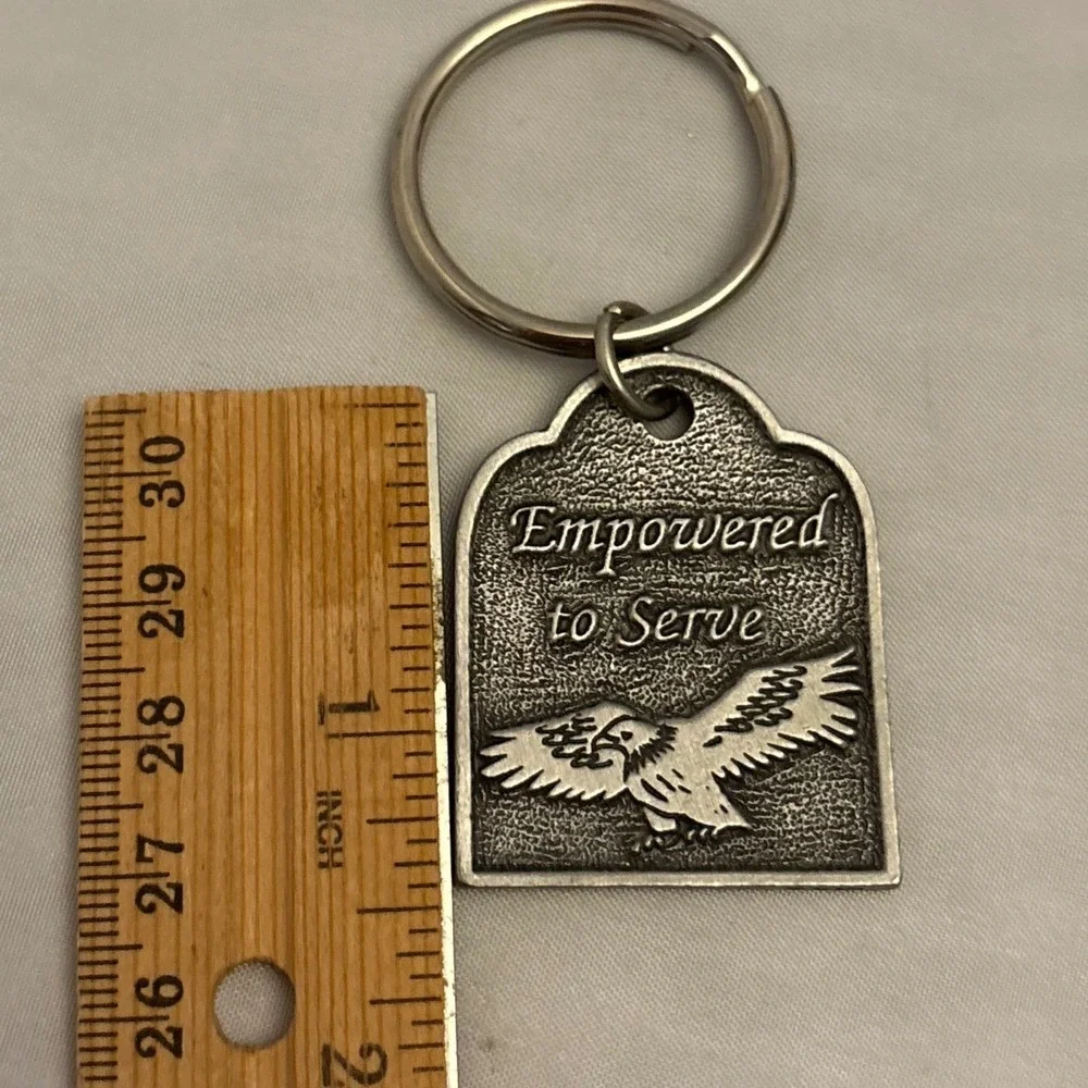 Empowered to Serve Eagle‎ Inspirational Bible Verse Isaiah 40 31 Keychain